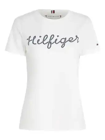 Dress For Less Tommy hilfiger t-shirt in wit voor dames aanbieding