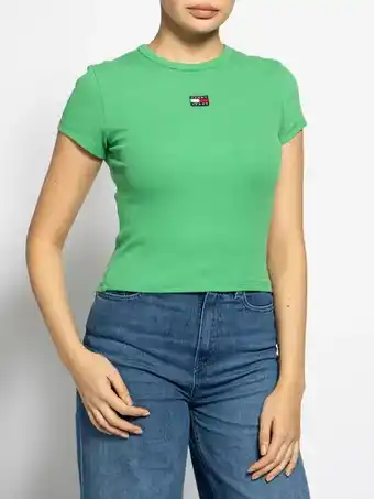 Dress For Less Tommy hilfiger t-shirt in groen voor dames aanbieding