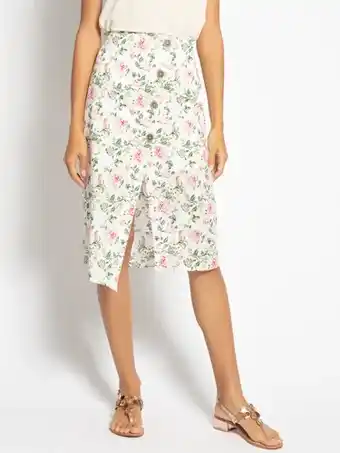 Dress For Less Pepe jeans midirok in wit voor dames aanbieding