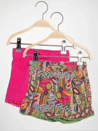 Dress For Less Sublevel set van 2 shorts in pink voor meisjes aanbieding