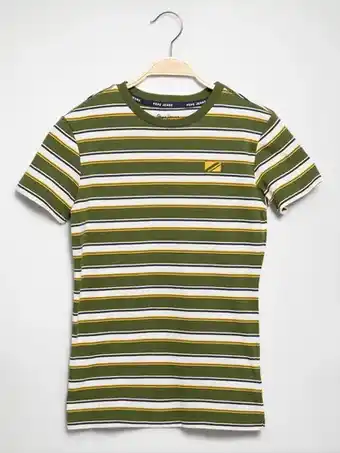 Dress For Less Pepe jeans t-shirt in groen voor jongens aanbieding