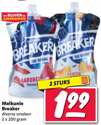 Nettorama Melkunie Breaker diverse smaken 2 x 200 gram aanbieding