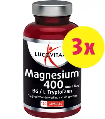 Drogist.nl Lucovitaal magnesium 400mg l-tryptofaan 360 capsules aanbieding