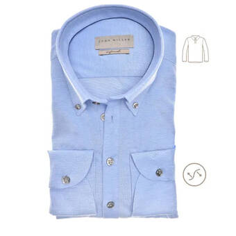 Duetz John miller polo shirt lange mouw katoen pique uni - 40 - heren aanbieding