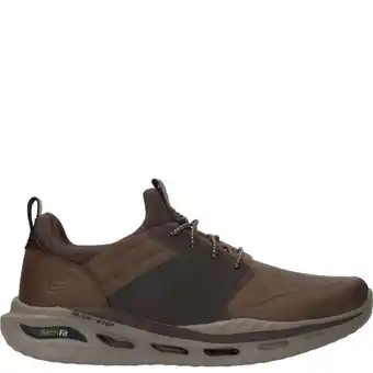 Durlinger Schoenen Skechers arch fit orvan sneaker heren bruin/cognac aanbieding