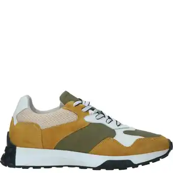 Durlinger Schoenen Dstrct sneaker heren wit/groen/geel aanbieding