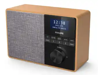 Expert Philips tar5505/10 dab radio bruin aanbieding