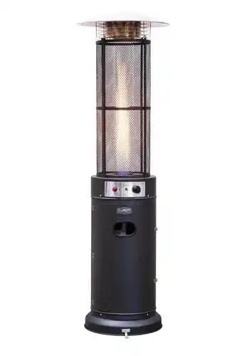 Expert Eurom flameheater round 11000 patioheater terrasverwarmer zwart aanbieding