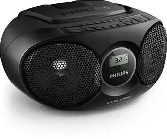 Expert Philips az215b/12 fm radio zwart aanbieding