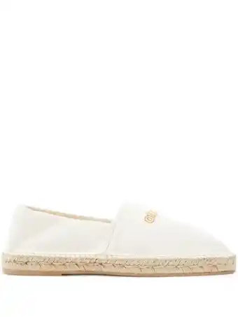 Farfetch Off-white espadrilles met geborduurd logo - wit aanbieding