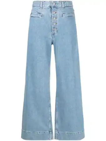 Farfetch Etro jeans met wijde pijpen - blauw aanbieding