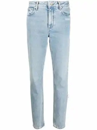 Farfetch Off-white denim jeans - blauw aanbieding