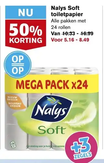 Hoogvliet Nalys soft toiletpaiper aanbieding