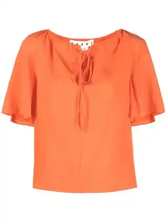 Farfetch Marni top met ronde hals - oranje aanbieding