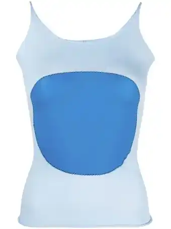 Farfetch Marni tanktop met print - blauw aanbieding