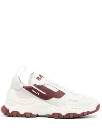 Farfetch Bally sneakers met geborduurd logo - wit aanbieding