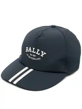 Farfetch Bally pet met logoprint - blauw aanbieding