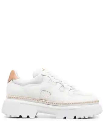 Farfetch Hogan chunky brogues - wit aanbieding