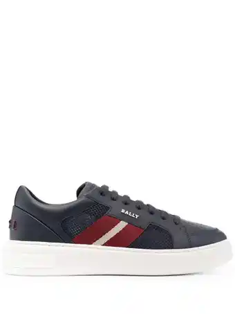 Farfetch Bally sneakers met chunky zool - blauw aanbieding