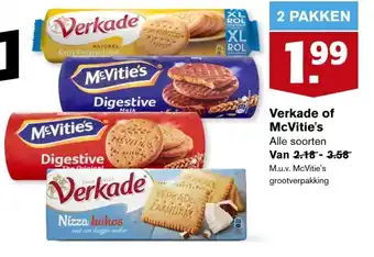 Hoogvliet Verkade of mcvitie's aanbieding