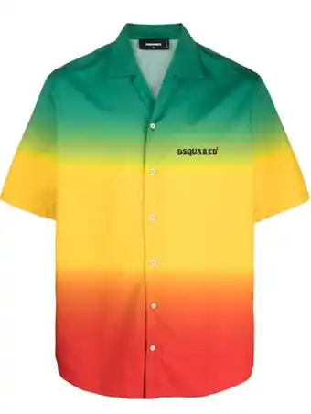 Farfetch Dsquared2 poloshirt met korte mouwen - groen aanbieding