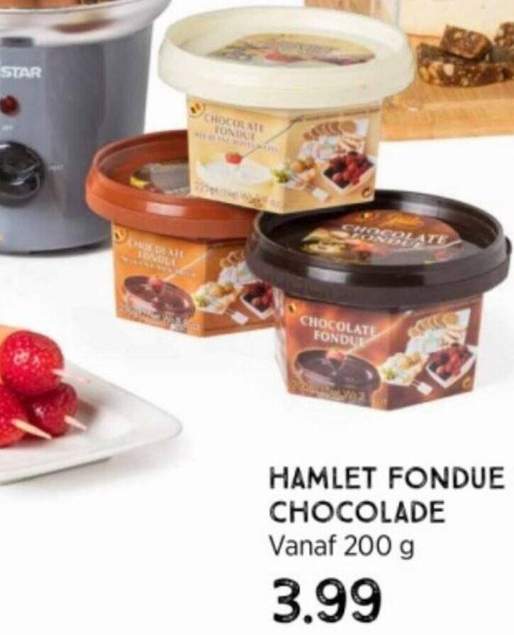 HAMLET FONDUE CHOCOLADE aanbieding bij Xenos