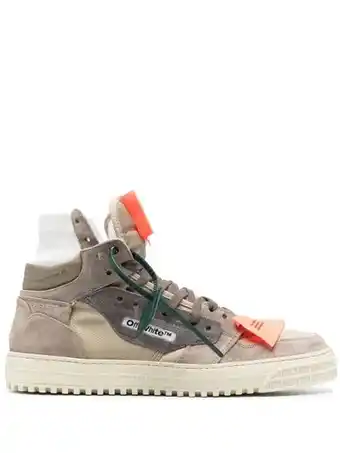 Farfetch Off-white high-top sneakers - bruin aanbieding