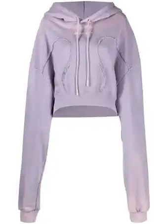 Farfetch Off-white hoodie met logo - lilac lilac aanbieding