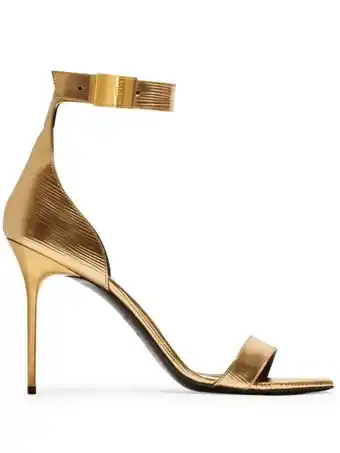 Farfetch Balmain sandalen - goud aanbieding