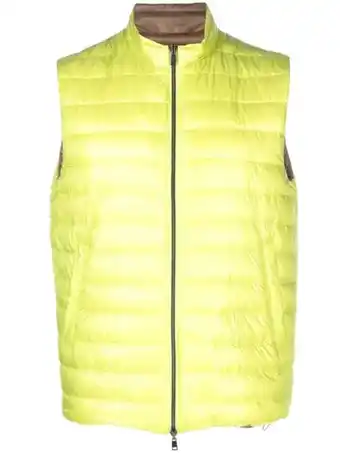 Farfetch Herno omkeerbare bodywarmer - geel aanbieding