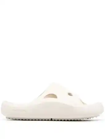 Farfetch Off-white meteor slippers - bone bone aanbieding