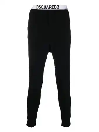 Farfetch Dsquared2 legging met logoband - zwart aanbieding