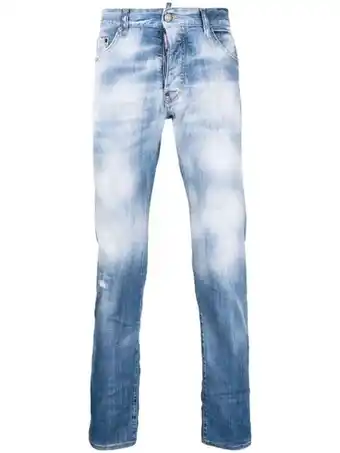 Farfetch Dsquared2 stonewashed jeans - blauw aanbieding