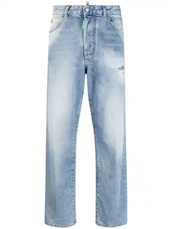 Farfetch Dsquared2 cropped jeans - blauw aanbieding