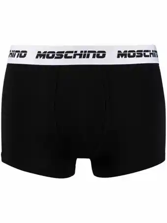 Farfetch Moschino boxershorts met logoband - zwart aanbieding