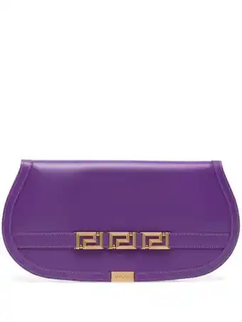 Farfetch Versace greca goddess clutch - paars aanbieding