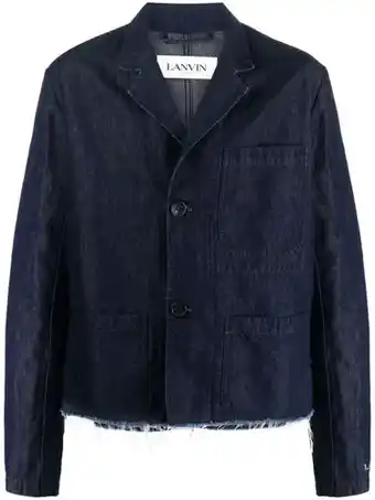 Farfetch Lanvin denim blazer - blauw aanbieding