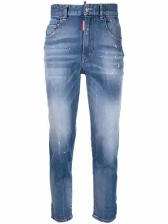 Farfetch Dsquared2 high waist jeans - blauw aanbieding