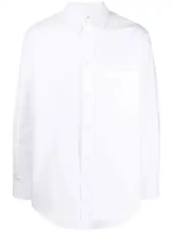 Farfetch Kenzo button-down overhemd - wit aanbieding