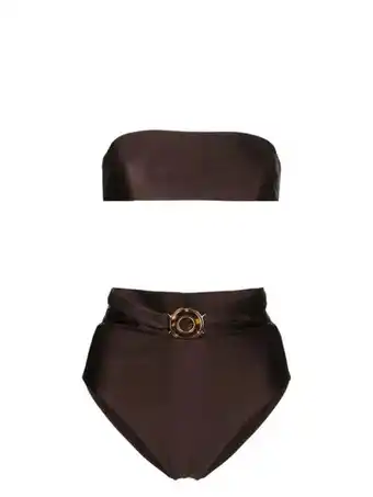 Farfetch Zimmermann strapless bikini - bruin aanbieding