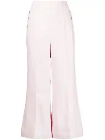 Farfetch Zimmermann high waist culotte - roze aanbieding