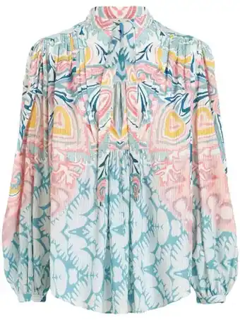 Farfetch Etro blouse met strik - blauw aanbieding