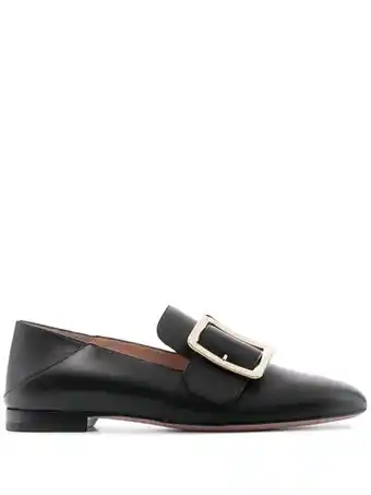 Farfetch Bally janelle loafers met gesp - zwart aanbieding