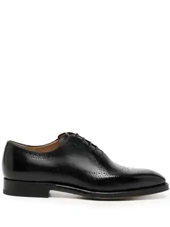 Farfetch Bally leren oxford schoenen - zwart aanbieding