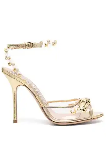 Farfetch Moschino teddybeer sandalen - goud aanbieding