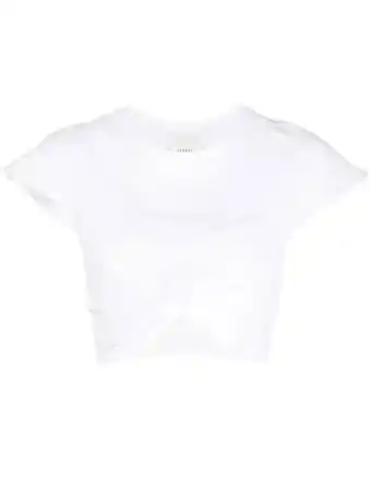 Farfetch Isabel marant cropped t-shirt - wit aanbieding