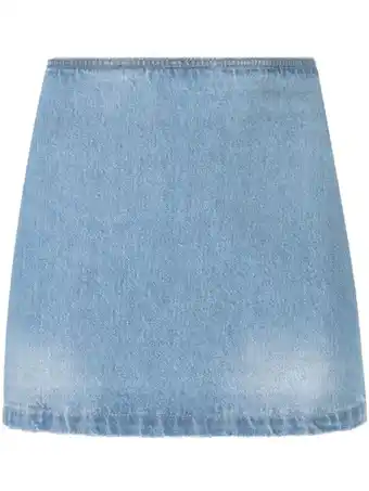 Farfetch Versace denim rok - blauw aanbieding