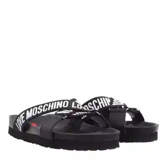 Fashionette Love moschino sandalen - slides in zwart aanbieding