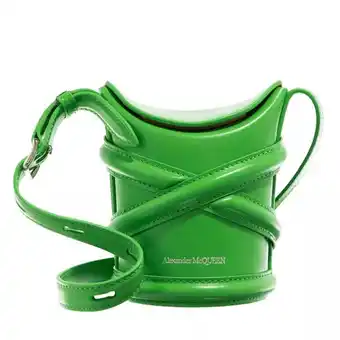 Fashionette Alexander mcqueen bucket bags - the curve mini bucket bag in groen aanbieding