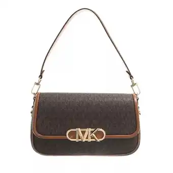 Fashionette Michael kors pochettes - parker medium convertible pouchette shoulder in bruin aanbieding